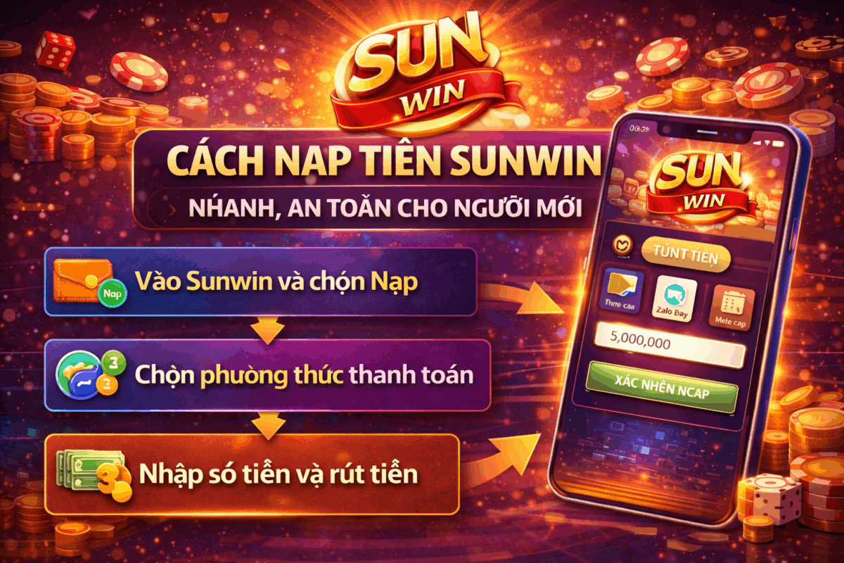 Cách nạp tiền Sunwin nhanh, an toàn cho người mới
