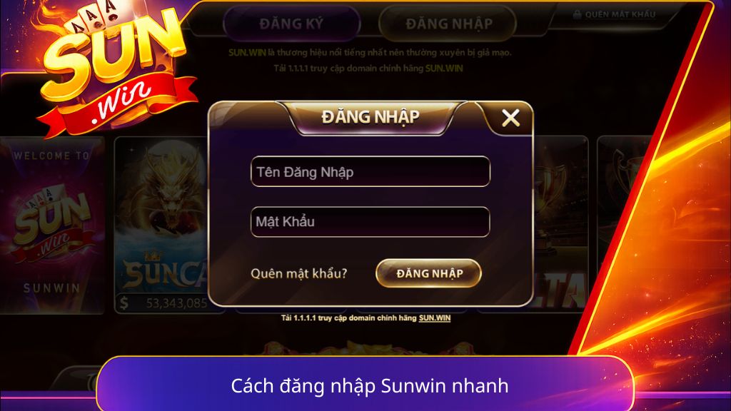 Cách đăng nhập Sunwin nhanh, không lỗi