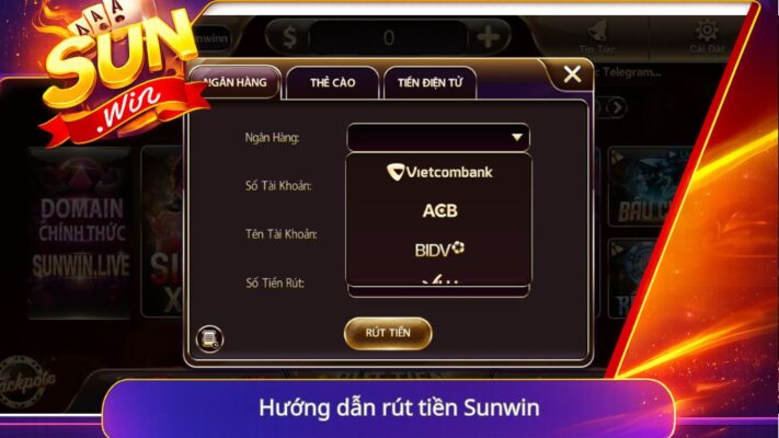 Hướng dẫn rút tiền Sunwin